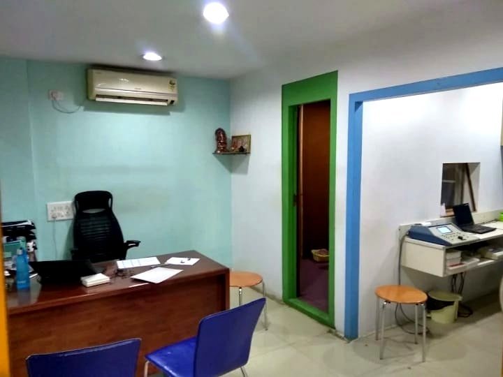 Consultation room at Harmony Speech and Hearing Clinic with the audiometer and testing desk